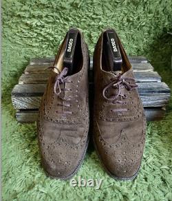 CHURCH'S BOXED Mens Custom Grade Real Cape Buck Suede Leather Shoes U. K. 8