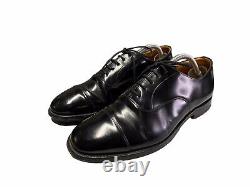 CHURCH'S Black Dublin Leather Custom Grade Classic Oxford Shoes Size 8 G UK