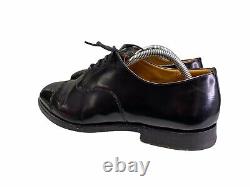 CHURCH'S Black Dublin Leather Custom Grade Classic Oxford Shoes Size 8 G UK