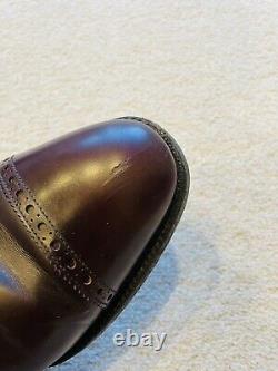 CHURCH'S CUSTOM GRADE BROGUES SHOES VINTAGE BROWN LEATHER MENS BELMONT Size 7