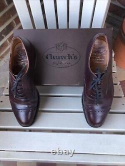 CHURCH'S CUSTOM GRADE BROGUES SHOES VINTAGE BROWN LEATHER MENS BELMONT Size 7