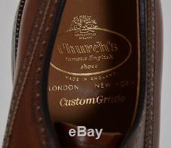 CHURCH'S Custom Grade Grafton Brogue Brown Dress Shoes 11 D Made in England