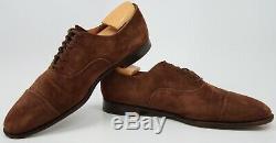 CHURCH'S Custom Grade REAL CAPE BUCK Suede Brogue Cap Toe Shoes Brown Men's 13