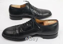 CHURCH'S Dress Shoes Mens 10 D Custom Grade Chanmouth Black Cap Toe Oxford