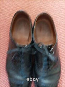 CHURCH'S Lace Up Black Leather Shoes Size 10F UK Custom Grade