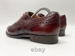 CHURCH'S MENS BROWN CUSTOM GRADE BROGUES SHOES UK SIZE 8 Preloved As Pictured