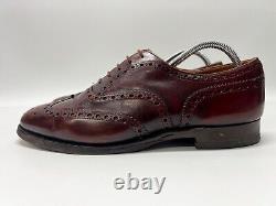 CHURCH'S MENS BROWN CUSTOM GRADE BROGUES SHOES UK SIZE 8 Preloved As Pictured