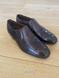 CHURCH'S VINTAGE, BRUMMEL LAZYMAN LOAFERS Brown Leather UK 8 F VGC Custom Grade