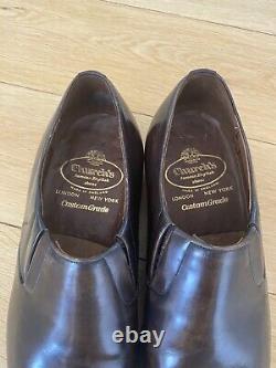 CHURCH'S VINTAGE, BRUMMEL LAZYMAN LOAFERS Brown Leather UK 8 F VGC Custom Grade