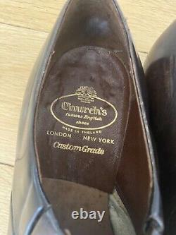 CHURCH'S VINTAGE, BRUMMEL LAZYMAN LOAFERS Brown Leather UK 8 F VGC Custom Grade