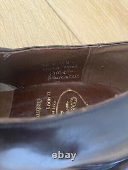 CHURCH'S VINTAGE, BRUMMEL LAZYMAN LOAFERS Brown Leather UK 8 F VGC Custom Grade