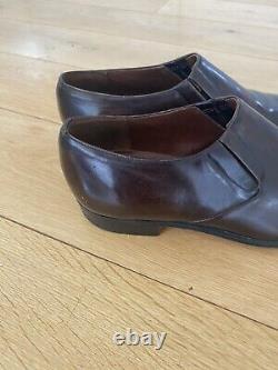 CHURCH'S VINTAGE, BRUMMEL LAZYMAN LOAFERS Brown Leather UK 8 F VGC Custom Grade