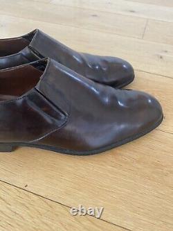 CHURCH'S VINTAGE, BRUMMEL LAZYMAN LOAFERS Brown Leather UK 8 F VGC Custom Grade