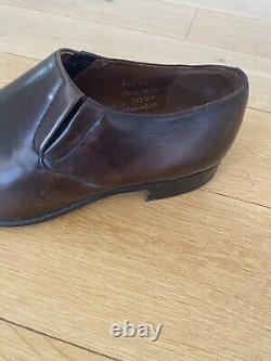 CHURCH'S VINTAGE, BRUMMEL LAZYMAN LOAFERS Brown Leather UK 8 F VGC Custom Grade