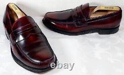 CHURCH'S Wesley Mens Ox-Blood Brown Custom Grade Leather Slip-On Loafer Shoe 8.5