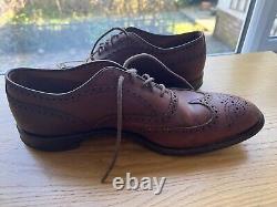 CHURCH'S size 13 A Brown Henley Oxford Brogue Vintage shoes CUSTOM GRADE