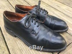 CHURCH's Custom Grade Black Shell Cordovan Plain Toe Bluchers Size UK 10 US 11