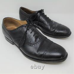 CHURCH's Diplomat Black Size UK 10.5 F Shoes Mens Custom Grade Brogue WELL USED