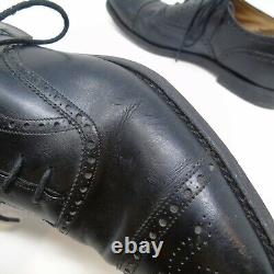 CHURCH's Diplomat Black Size UK 10.5 F Shoes Mens Custom Grade Brogue WELL USED