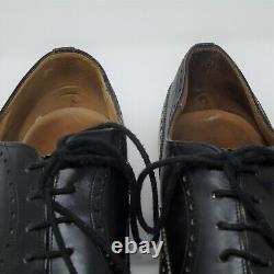 CHURCH's Diplomat Black Size UK 10.5 F Shoes Mens Custom Grade Brogue WELL USED