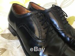CHURCHES CUSTOM GRADE MENS MADE IN ENGLAND BLACK SHOES SIZE 8.5 Uk 85 F