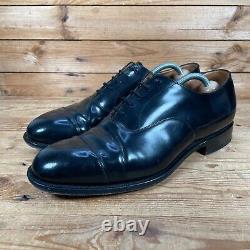 CHURCHS Consul Oxford Shoes Size UK 9.5 Mens Black Leather Custom Grade Dress