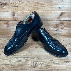 CHURCHS Consul Oxford Shoes Size UK 9.5 Mens Black Leather Custom Grade Dress