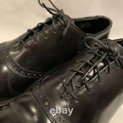 COLE HAAN Imperial Grade SHELL CORDOVAN V-Cleat Saddle Shoes Vtg Sz 10.5 B