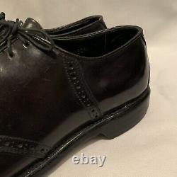 COLE HAAN Imperial Grade SHELL CORDOVAN V-Cleat Saddle Shoes Vtg Sz 10.5 B