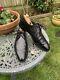 Crockett & Jones Aintree 2 Derby Shoes Hand Grade Black Leather Uk9 E