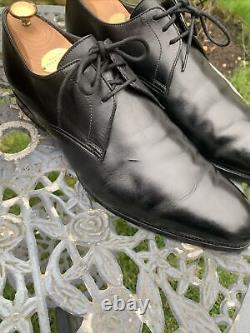 CROCKETT & JONES AINTREE 2 Derby SHOES HAND GRADE BLACK LEATHER UK9 E