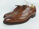 Church Custom Grade Chetwynd Brown Burnished Brogue Welted Oxford Shoes Uk 7.5 G