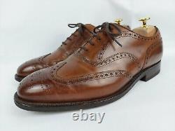 Church Custom Grade Chetwynd Brown Burnished Brogue Welted Oxford Shoes UK 7.5 G