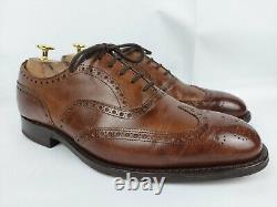 Church Custom Grade Chetwynd Brown Burnished Brogue Welted Oxford Shoes UK 7.5 G