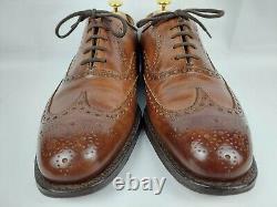 Church Custom Grade Chetwynd Brown Burnished Brogue Welted Oxford Shoes UK 7.5 G