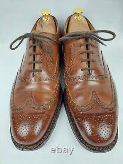 Church Custom Grade Chetwynd Brown Burnished Brogue Welted Oxford Shoes UK 7.5 G