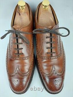 Church Custom Grade Chetwynd Brown Burnished Brogue Welted Oxford Shoes UK 7.5 G