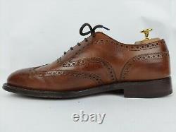 Church Custom Grade Chetwynd Brown Burnished Brogue Welted Oxford Shoes UK 7.5 G