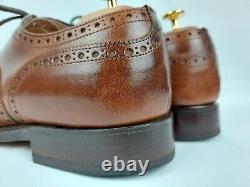 Church Custom Grade Chetwynd Brown Burnished Brogue Welted Oxford Shoes UK 7.5 G