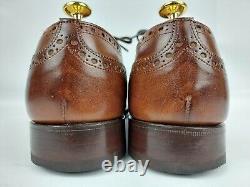 Church Custom Grade Chetwynd Brown Burnished Brogue Welted Oxford Shoes UK 7.5 G