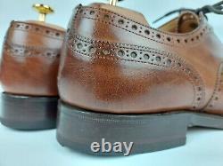 Church Custom Grade Chetwynd Brown Burnished Brogue Welted Oxford Shoes UK 7.5 G