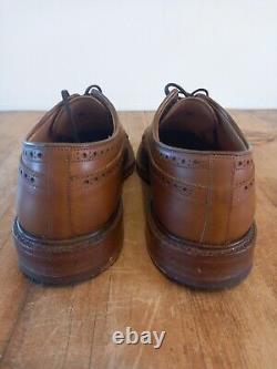 Church Leather tan Brogue Shoes 8 F rare ashbourne model custom grade brown