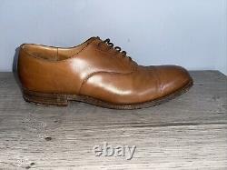 Church Men's Tan Full Leather Oxford Shoes Used Custom Grade 10.5 F