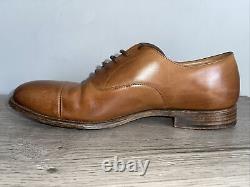 Church Men's Tan Full Leather Oxford Shoes Used Custom Grade 10.5 F