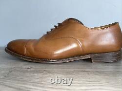 Church Men's Tan Full Leather Oxford Shoes Used Custom Grade 10.5 F