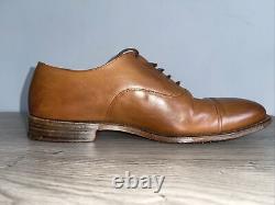 Church Men's Tan Full Leather Oxford Shoes Used Custom Grade 10.5 F