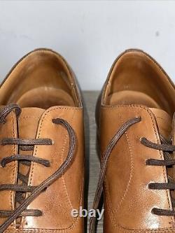 Church Men's Tan Full Leather Oxford Shoes Used Custom Grade 10.5 F