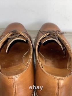 Church Men's Tan Full Leather Oxford Shoes Used Custom Grade 10.5 F