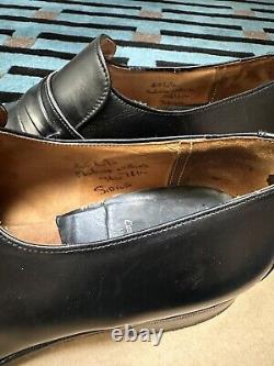 Church Sirius Black Custom Grade leather loafers shoes Size UK 8 F