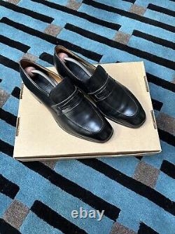 Church Sirius Black Custom Grade leather loafers shoes Size UK 8 F